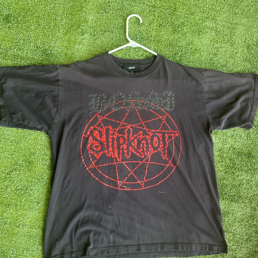 Black Slipknot Graphic T-Shirt